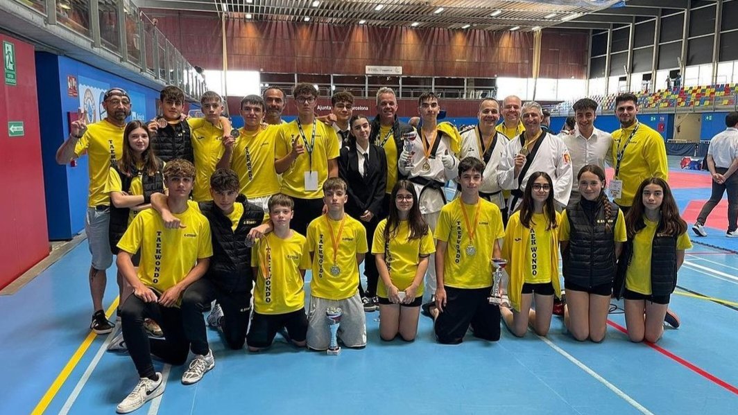 A escola de taekwondo de Prata expõe em alto nível no Campeonato de Promoção Júnior da Catalunha