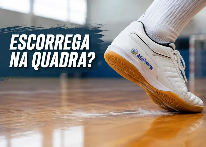 Tênis de futsal escorrega na quadra mesmo com a sola parecendo boa: o que pode ser?