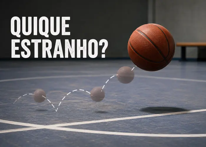 Bola quicando estranho mesmo parecendo estar cheia